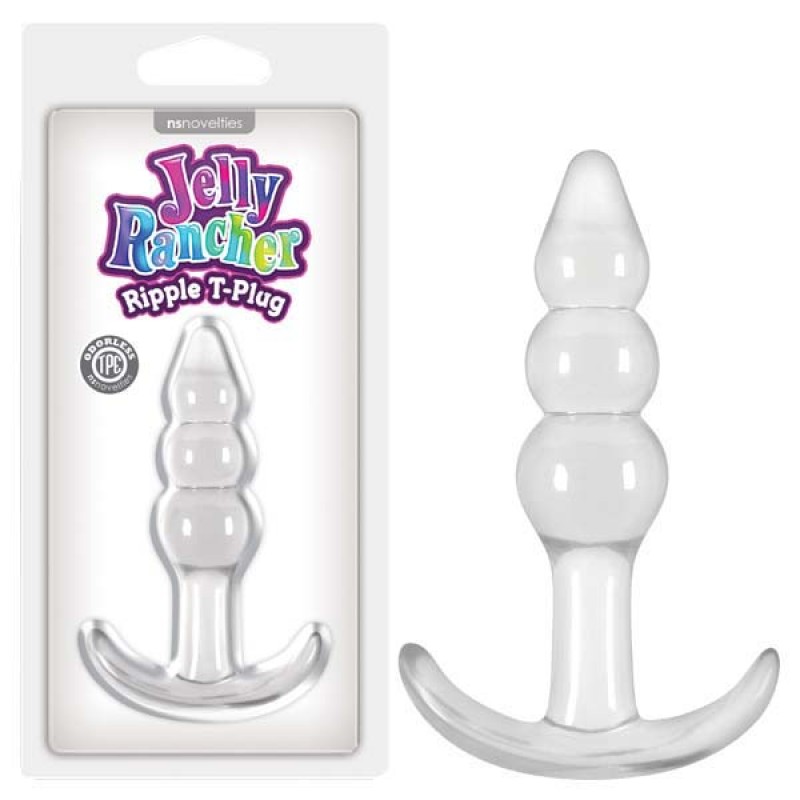 Jelly Rancher Ripple T-Plug - Clear